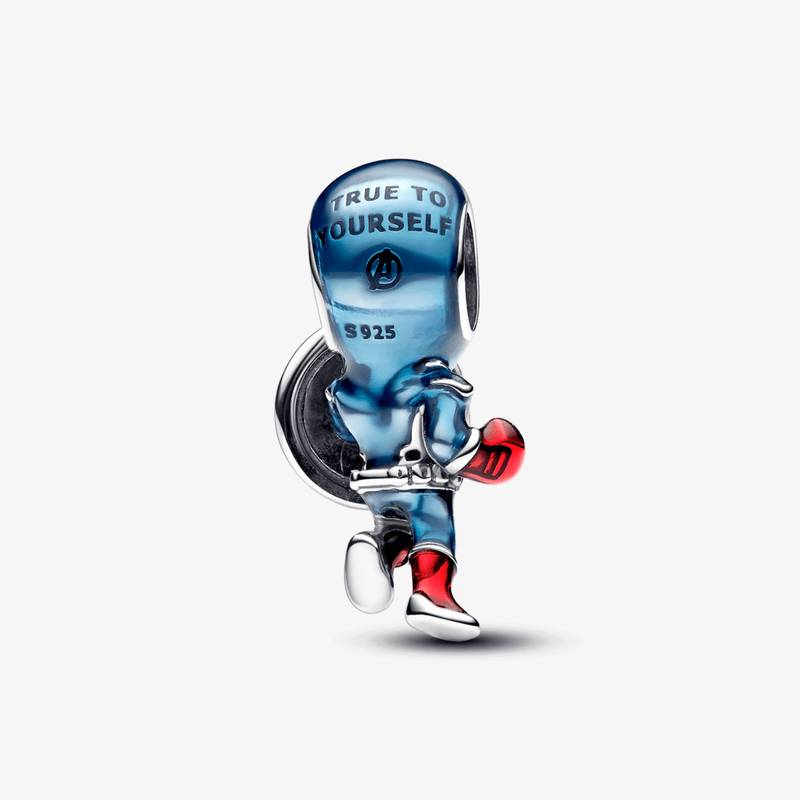 Berloque de Prata 925 Capitão América