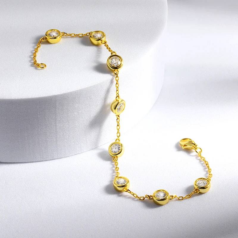 Pulseira de prata feminina